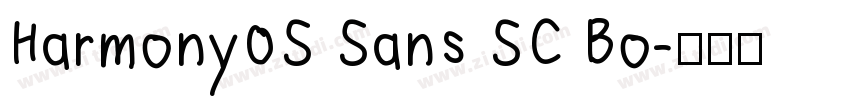 Harmony0S Sans SC Bo字体转换